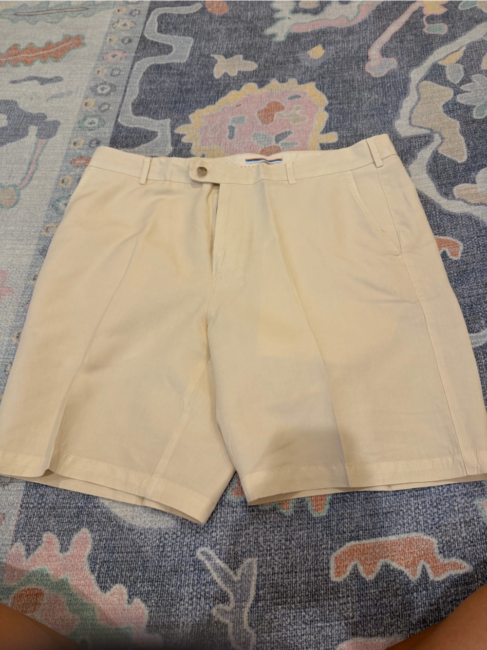 Peter Millar Cream Chino Shorts